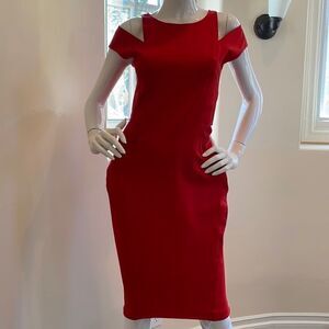 Zac Posen Womens Fitted Dress